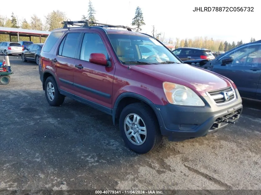 2002 Honda Cr-V Ex VIN: JHLRD78872C056732 Lot: 40779341