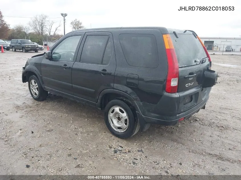 2002 Honda Cr-V Ex VIN: JHLRD78862C018053 Lot: 40785593