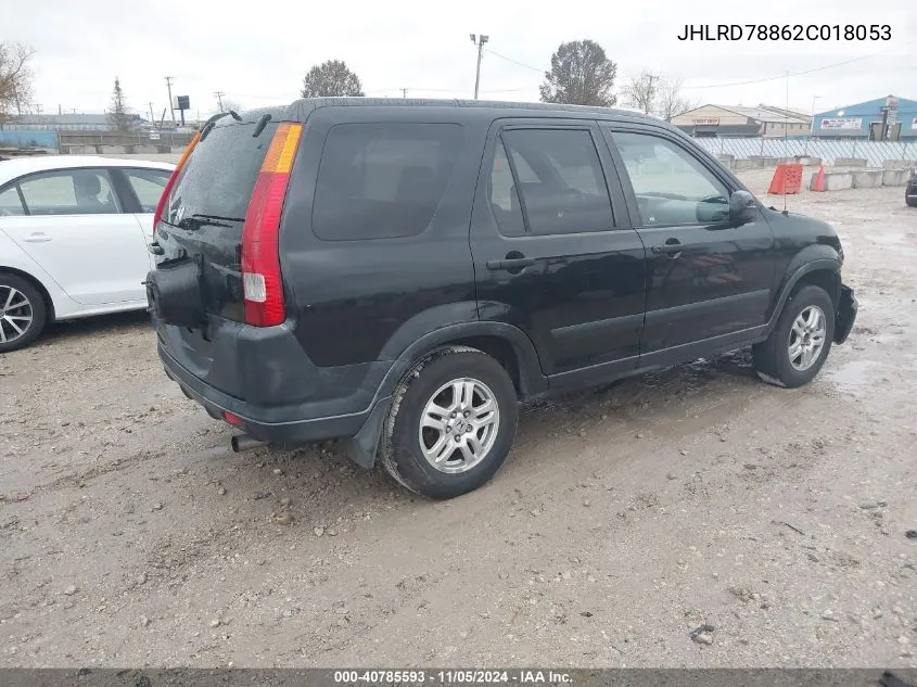 2002 Honda Cr-V Ex VIN: JHLRD78862C018053 Lot: 40785593