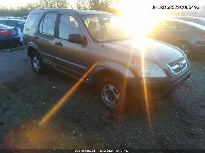 JHLRD68522C005493 2002 Honda Cr-V Lx