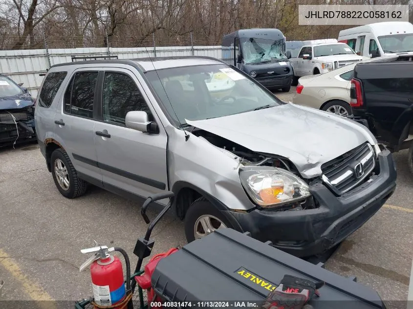 JHLRD78822C058162 2002 Honda Cr-V Ex