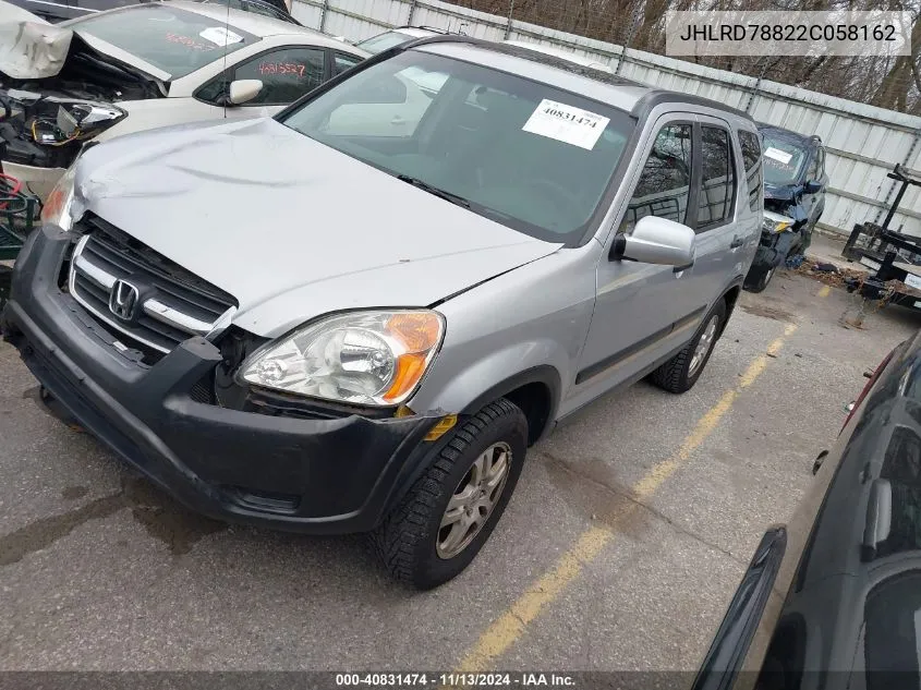 JHLRD78822C058162 2002 Honda Cr-V Ex