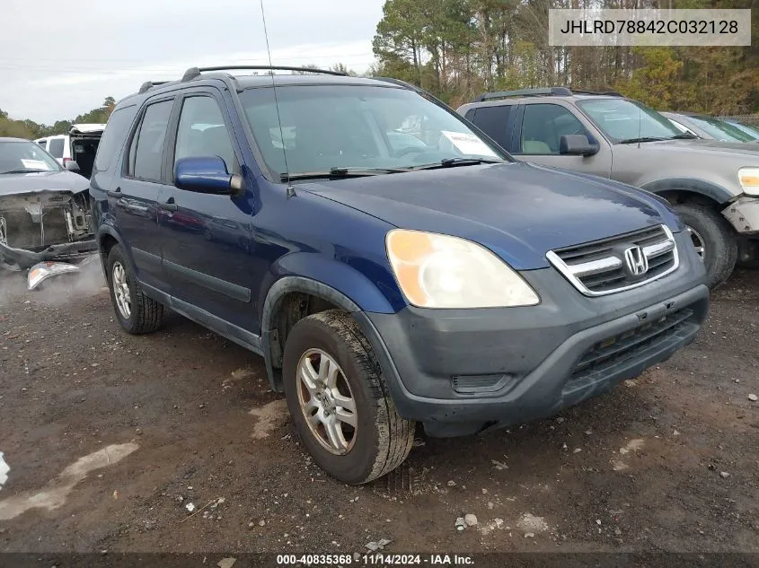 2002 Honda Cr-V Ex VIN: JHLRD78842C032128 Lot: 40835368