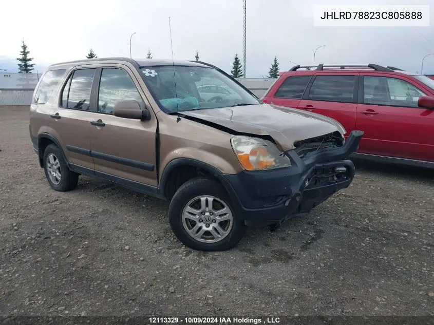 2003 Honda Cr-V VIN: JHLRD78823C805888 Lot: 12113329