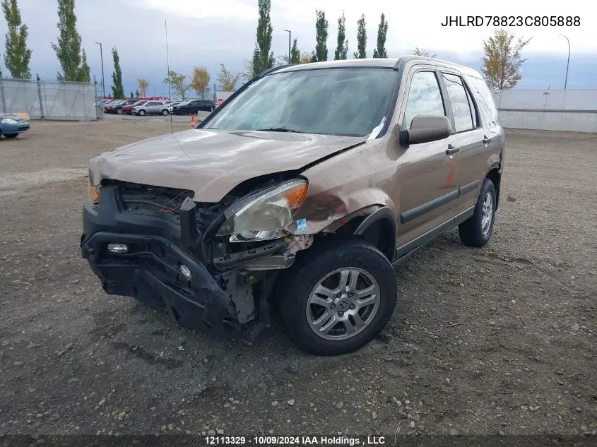 2003 Honda Cr-V VIN: JHLRD78823C805888 Lot: 12113329