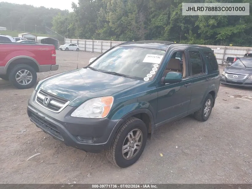 JHLRD78883C001000 2003 Honda Cr-V Ex