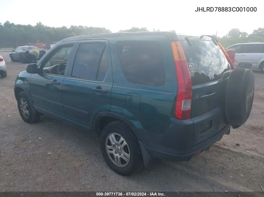 JHLRD78883C001000 2003 Honda Cr-V Ex