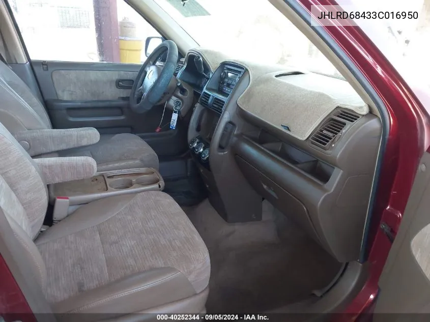 JHLRD68433C016950 2003 Honda Cr-V Lx