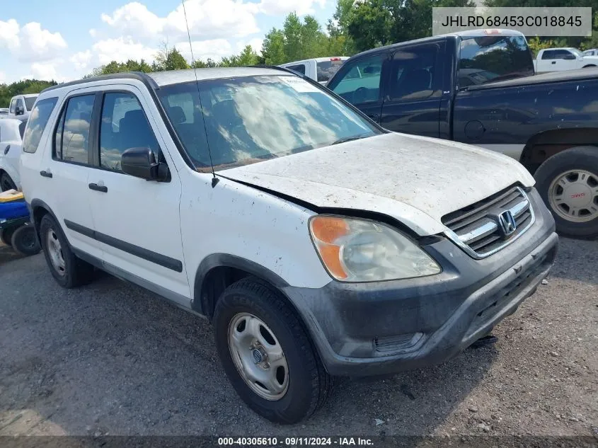 2003 Honda Cr-V Lx VIN: JHLRD68453C018845 Lot: 40305610