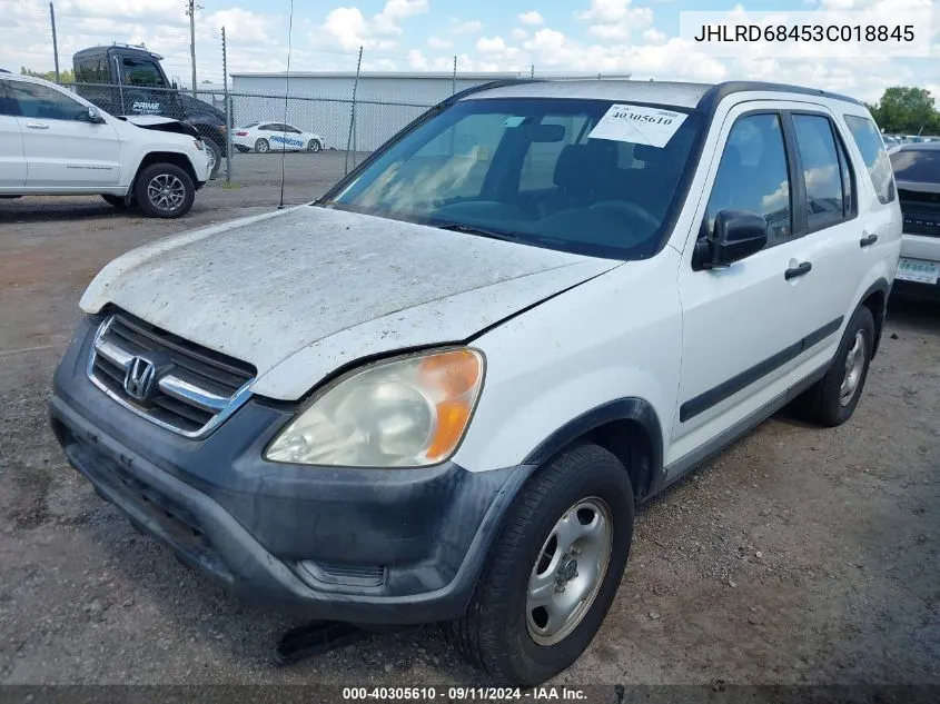 2003 Honda Cr-V Lx VIN: JHLRD68453C018845 Lot: 40305610