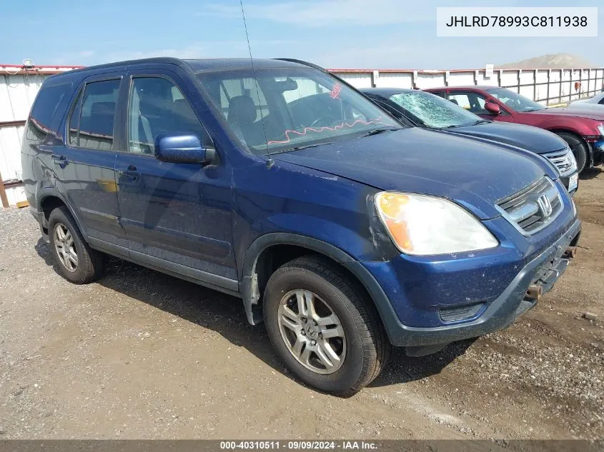 JHLRD78993C811938 2003 Honda Cr-V