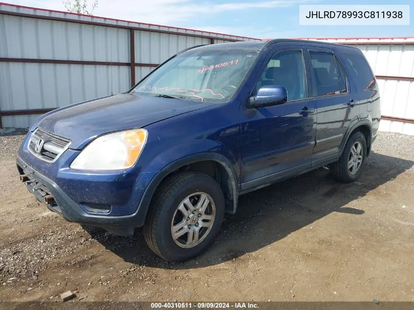 JHLRD78993C811938 2003 Honda Cr-V