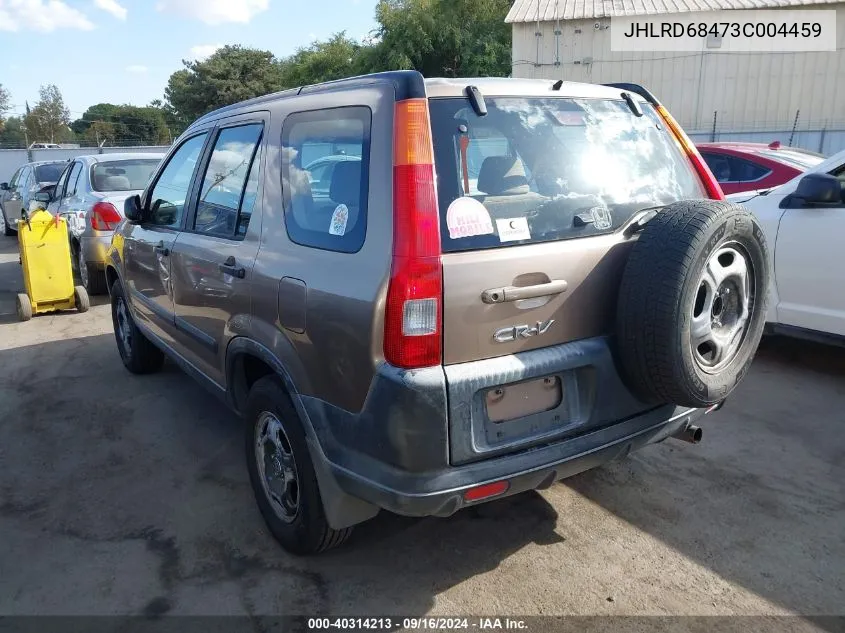 2003 Honda Cr-V Lx VIN: JHLRD68473C004459 Lot: 40314213