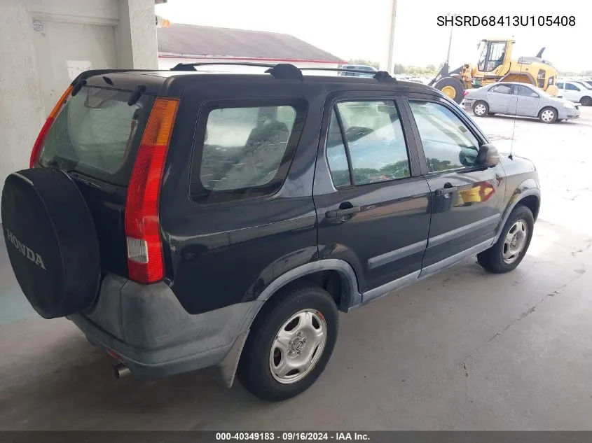 2003 Honda Cr-V Lx VIN: SHSRD68413U105408 Lot: 40349183