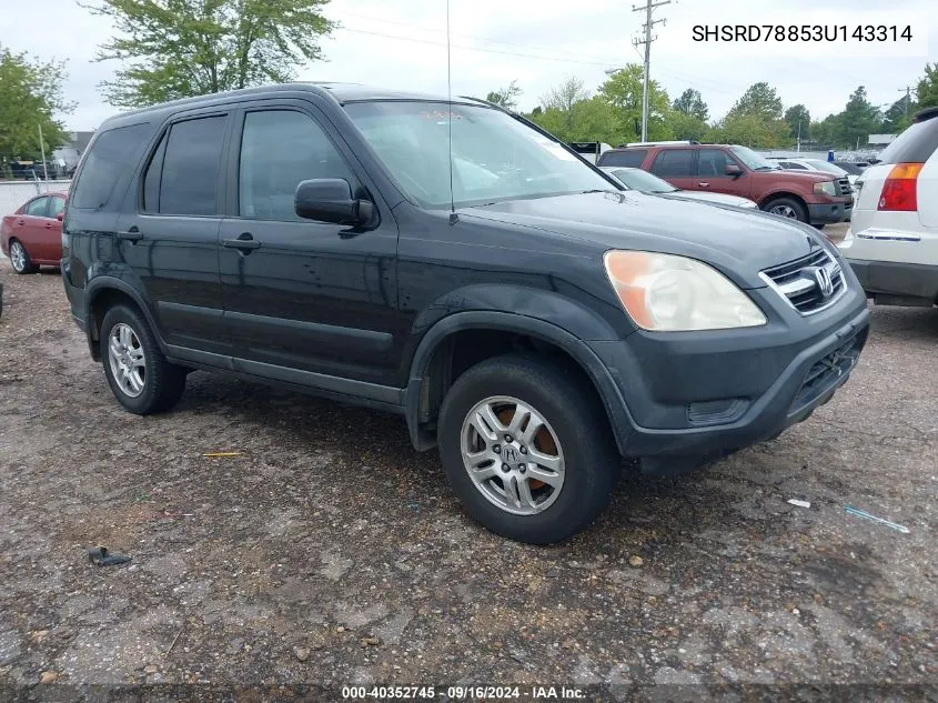 SHSRD78853U143314 2003 Honda Cr-V Ex