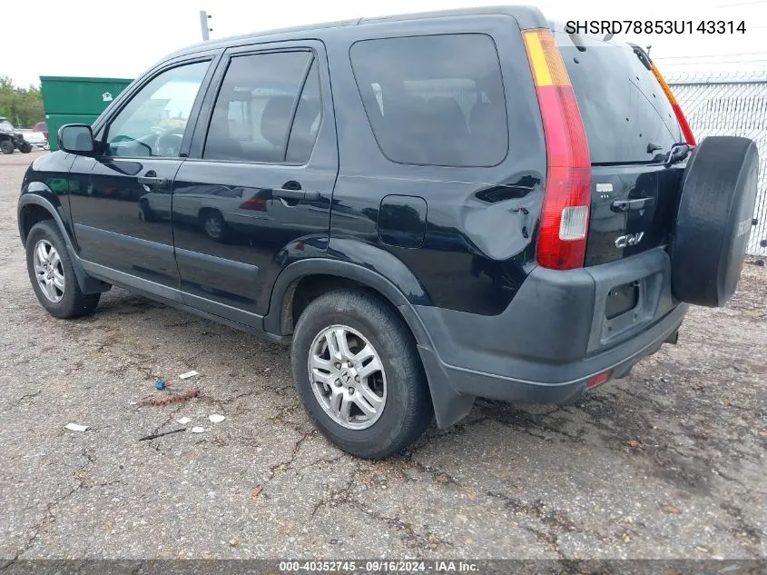 SHSRD78853U143314 2003 Honda Cr-V Ex