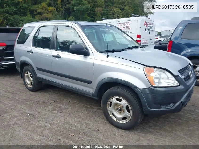 2003 Honda Cr-V Lx VIN: JHLRD68473C010505 Lot: 40412959