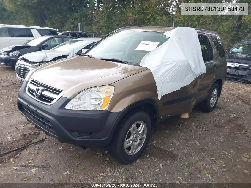 2003 Honda Cr-V Ex VIN: SHSRD78813U158473 Lot: 40464728