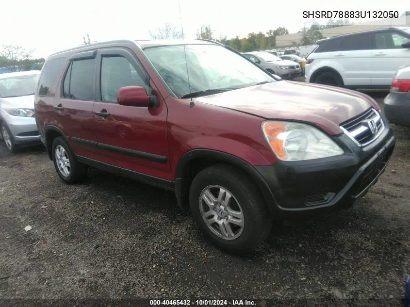 2003 Honda Cr-V Ex VIN: SHSRD78883U132050 Lot: 40465432