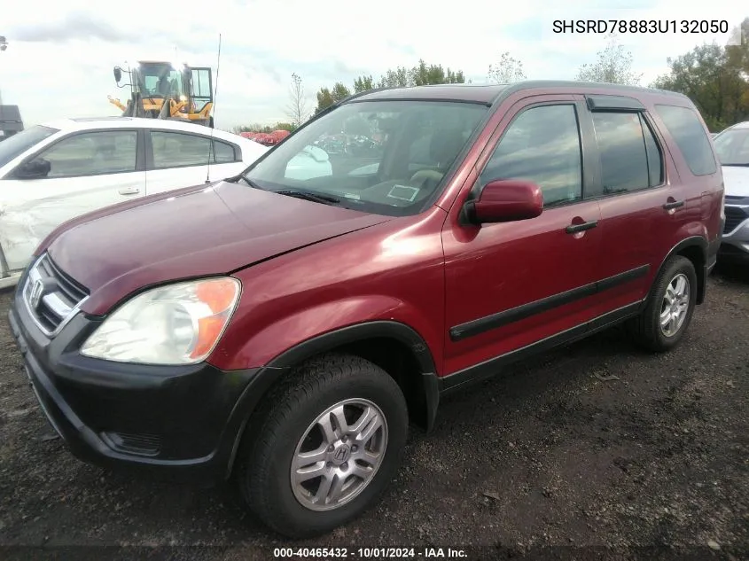 2003 Honda Cr-V Ex VIN: SHSRD78883U132050 Lot: 40465432