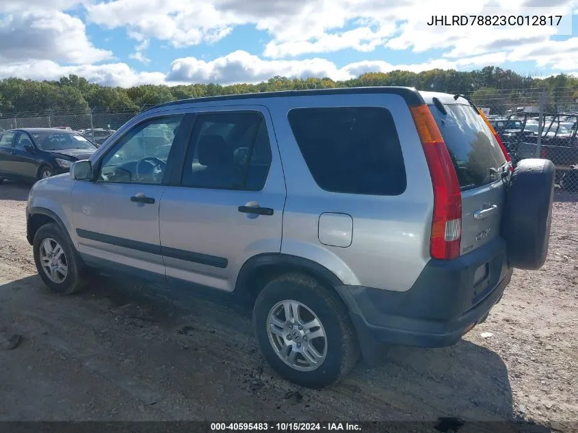 JHLRD78823C012817 2003 Honda Cr-V Ex