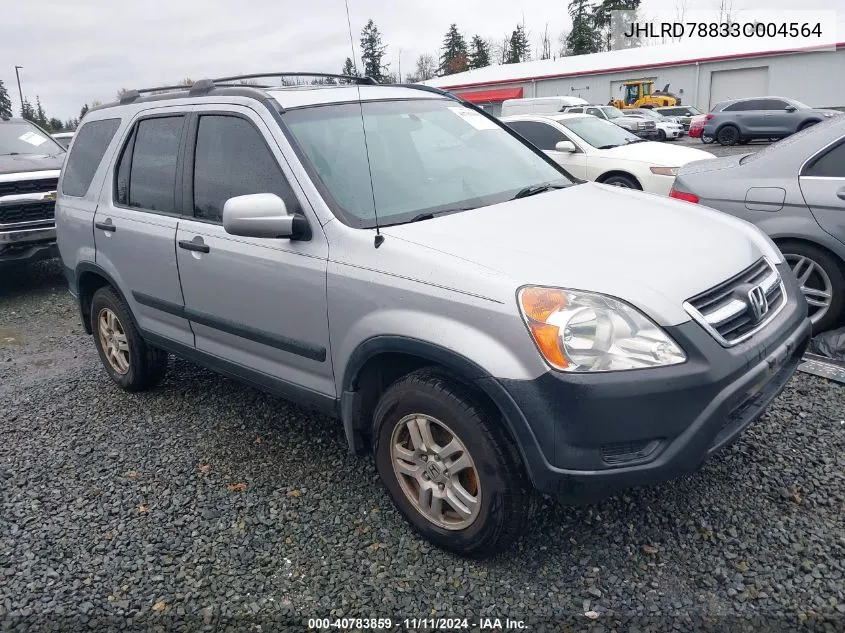 2003 Honda Cr-V Ex VIN: JHLRD78833C004564 Lot: 40783859