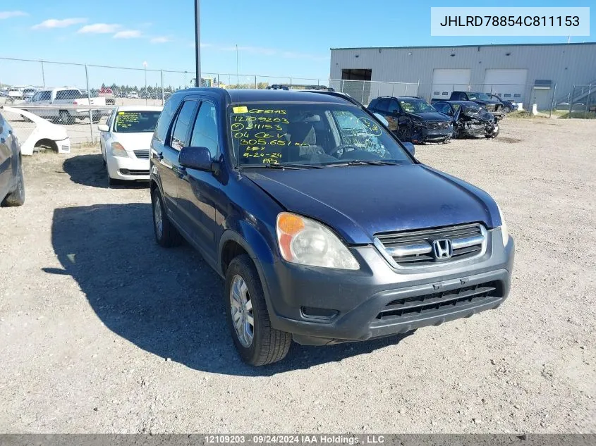 2004 Honda Cr-V VIN: JHLRD78854C811153 Lot: 12109203