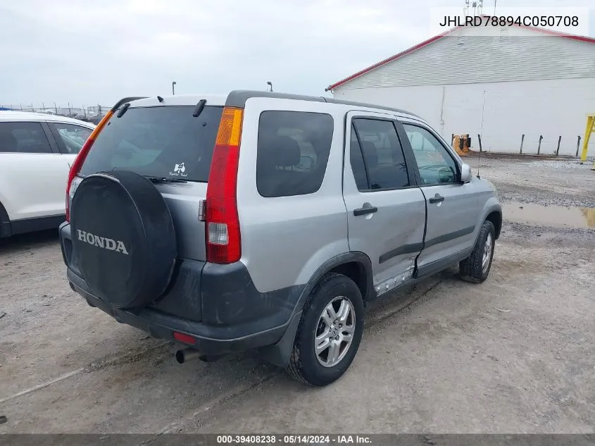 JHLRD78894C050708 2004 Honda Cr-V Ex