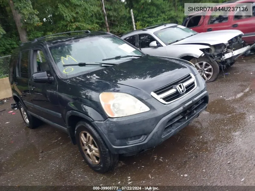 2004 Honda Cr-V Ex VIN: SHSRD78844U237136 Lot: 39908773