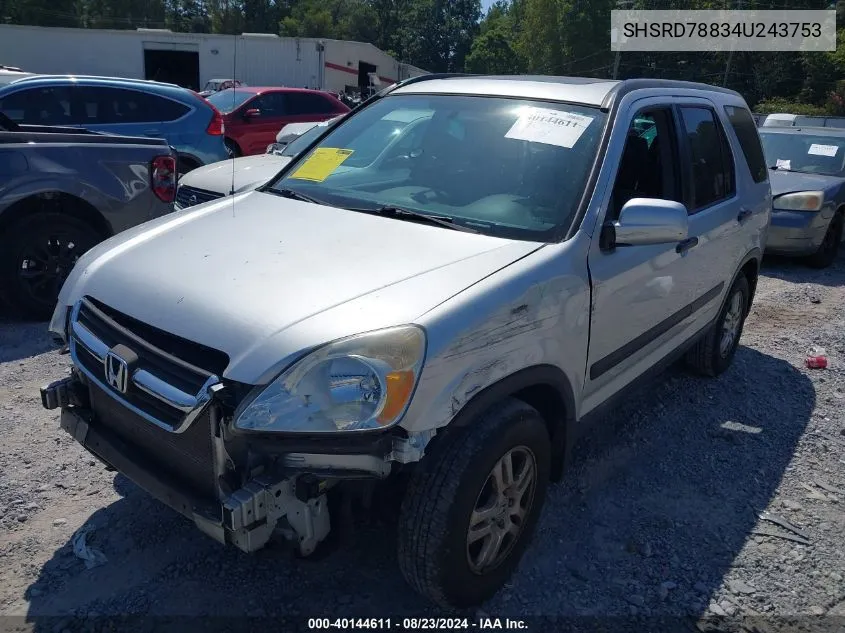 SHSRD78834U243753 2004 Honda Cr-V Ex