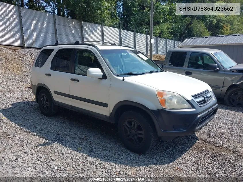 2004 Honda Cr-V Ex VIN: SHSRD78864U236621 Lot: 40218573