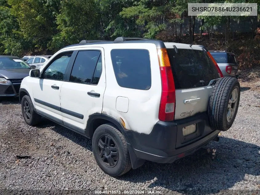 2004 Honda Cr-V Ex VIN: SHSRD78864U236621 Lot: 40218573