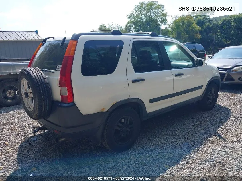 2004 Honda Cr-V Ex VIN: SHSRD78864U236621 Lot: 40218573