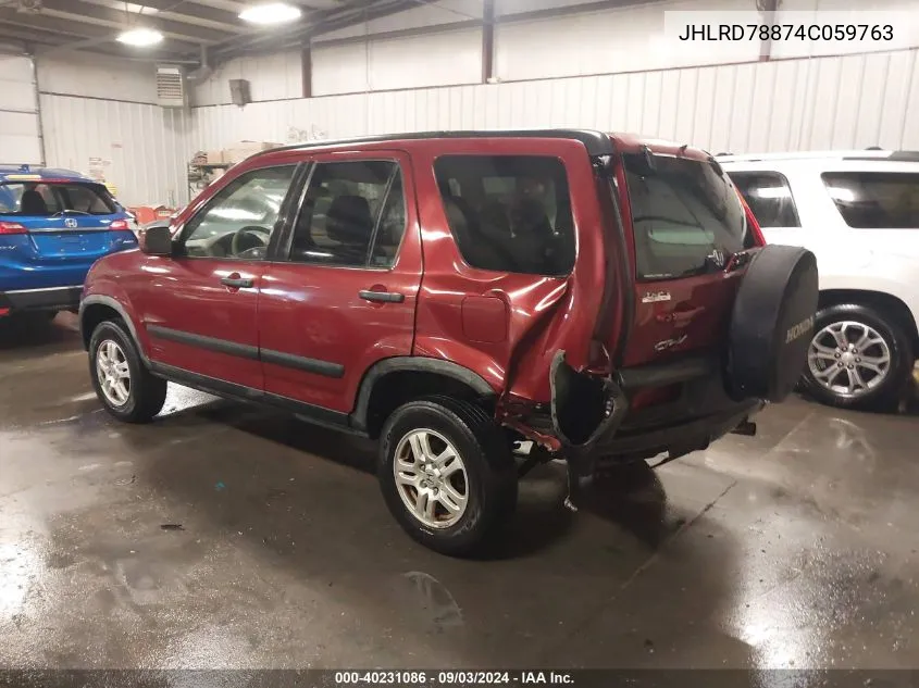 JHLRD78874C059763 2004 Honda Cr-V Ex