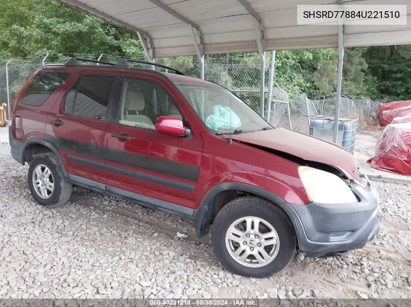 SHSRD77884U221510 2004 Honda Cr-V Ex