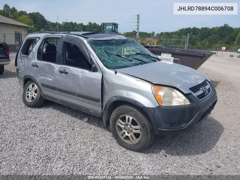 JHLRD78894C006708 2004 Honda Cr-V Ex