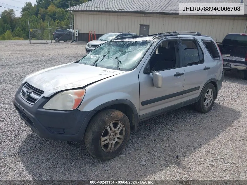 JHLRD78894C006708 2004 Honda Cr-V Ex