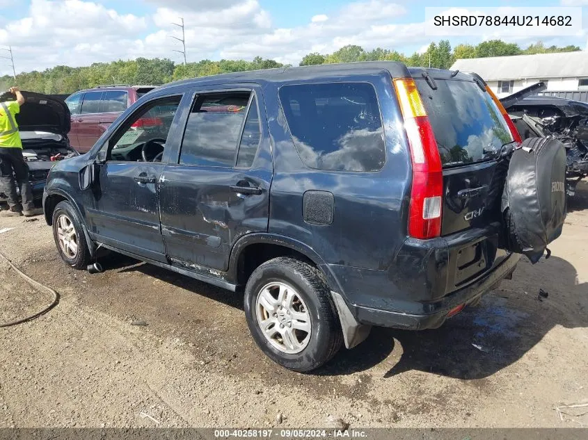 2004 Honda Cr-V Ex VIN: SHSRD78844U214682 Lot: 40258197