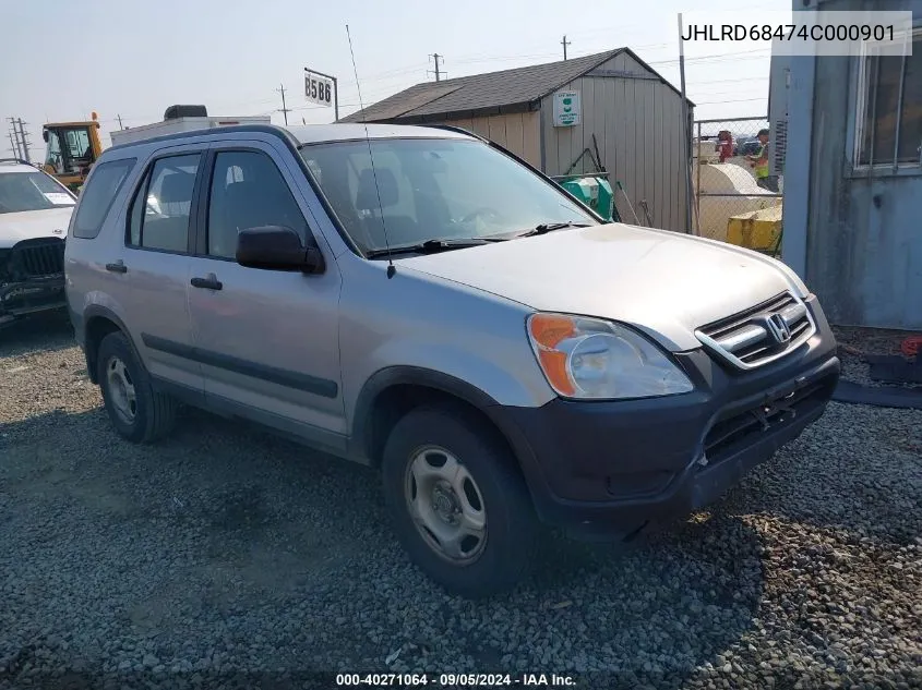 2004 Honda Cr-V Lx VIN: JHLRD68474C000901 Lot: 40271064