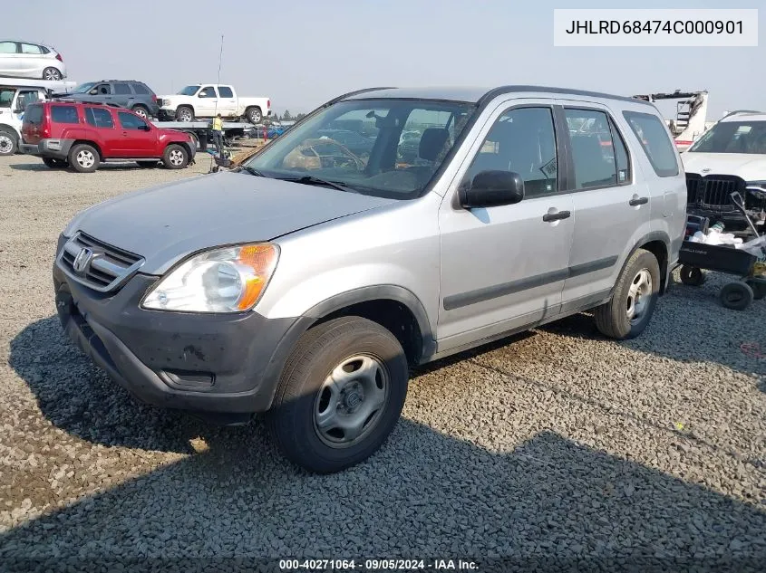 2004 Honda Cr-V Lx VIN: JHLRD68474C000901 Lot: 40271064