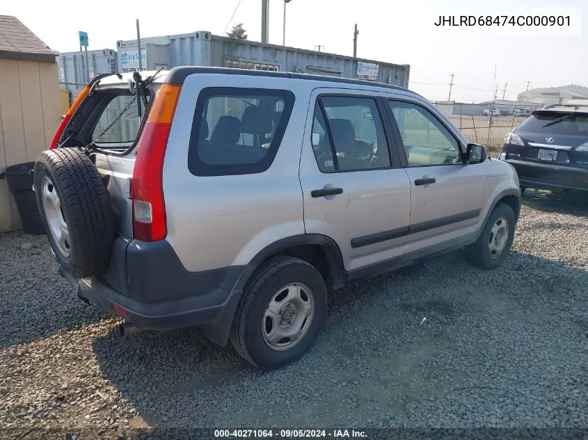 2004 Honda Cr-V Lx VIN: JHLRD68474C000901 Lot: 40271064