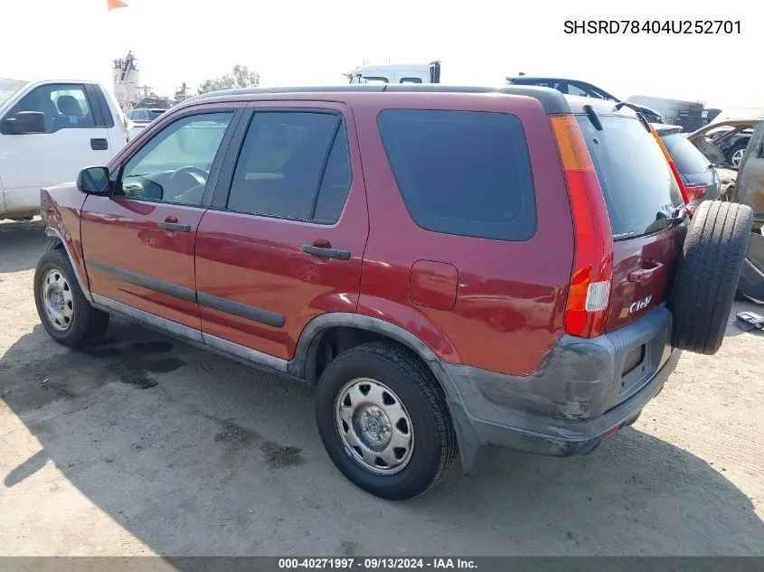 SHSRD78404U252701 2004 Honda Cr-V Lx