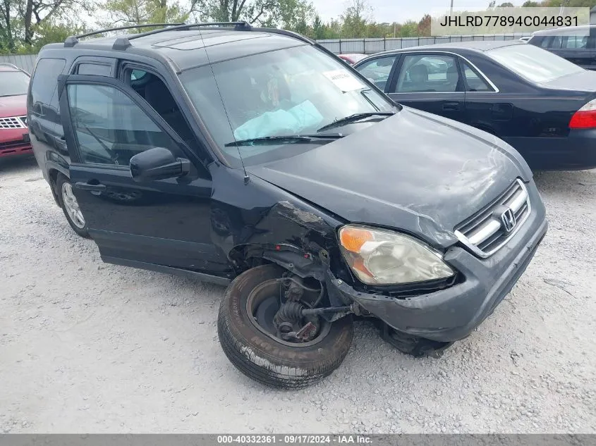 2004 Honda Cr-V Ex VIN: JHLRD77894C044831 Lot: 40332361