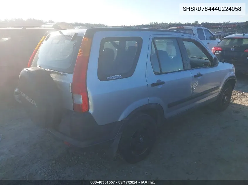 SHSRD78444U224058 2004 Honda Cr-V Lx