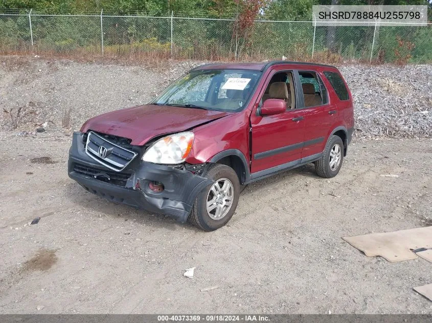 2004 Honda Cr-V Ex VIN: SHSRD78884U255798 Lot: 40373369