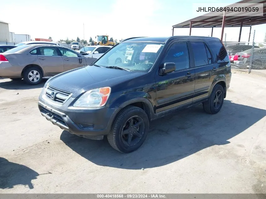 2004 Honda Cr-V Lx VIN: JHLRD68494C019059 Lot: 40418568