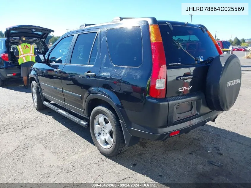 2004 Honda Cr-V Ex VIN: JHLRD78864C025569 Lot: 40424965