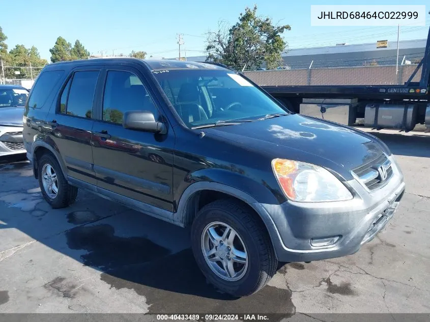 2004 Honda Cr-V Lx VIN: JHLRD68464C022999 Lot: 40433489