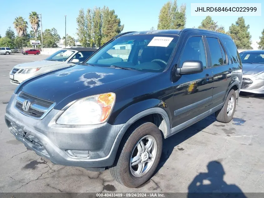 2004 Honda Cr-V Lx VIN: JHLRD68464C022999 Lot: 40433489