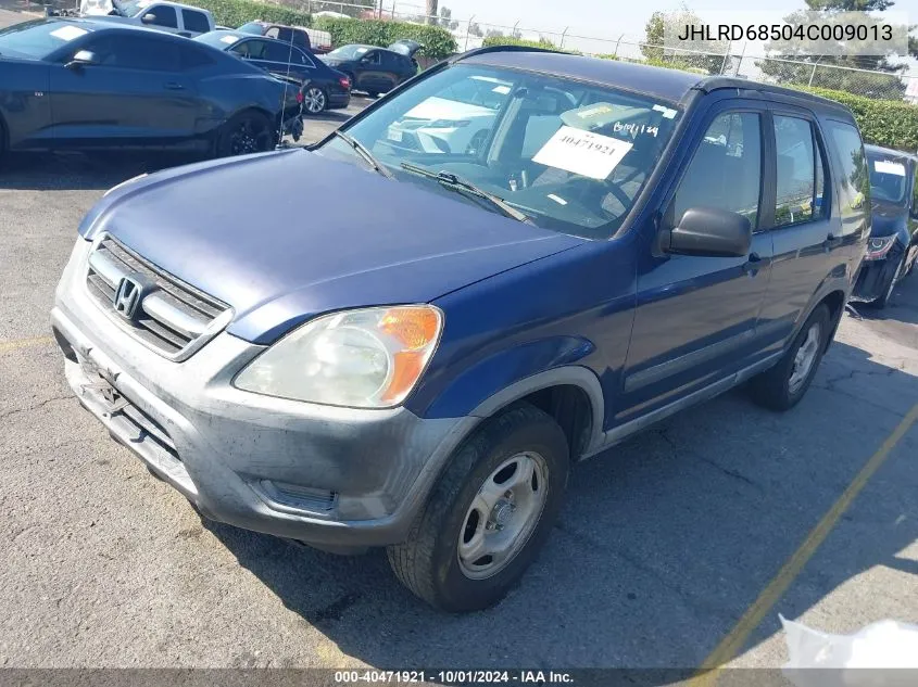 2004 Honda Cr-V Lx VIN: JHLRD68504C009013 Lot: 40471921